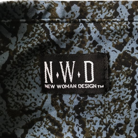 🛍 2 for $25! 🛍 🎬✨NWD - Blue Steel 'Snakeskin' Printed Leggings - Picture 4 of 8